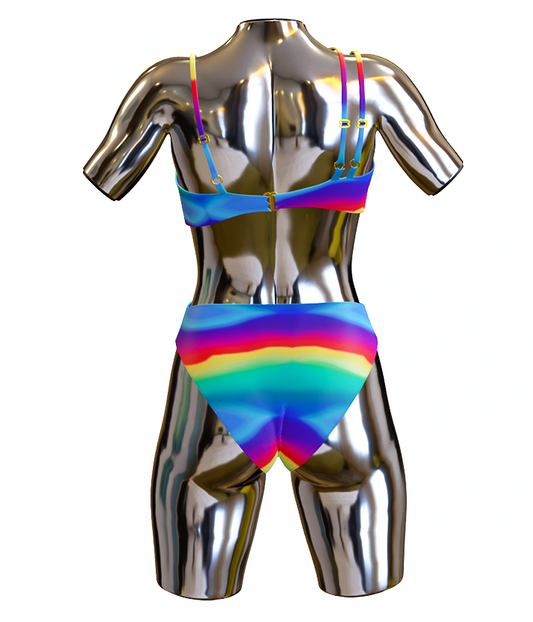 GUADELOUPE ONE PIECE - RAINBOW/MULTI ABSTRACT